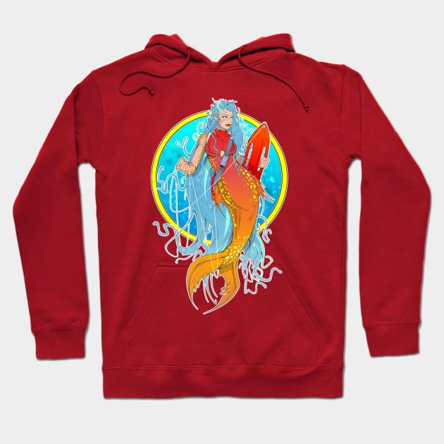 lifeguard - mermaid Hoodie by JeffreyLSteven